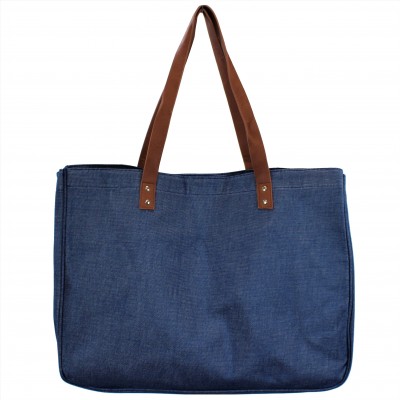 9220- NAVY CANVAS TOTE BAG